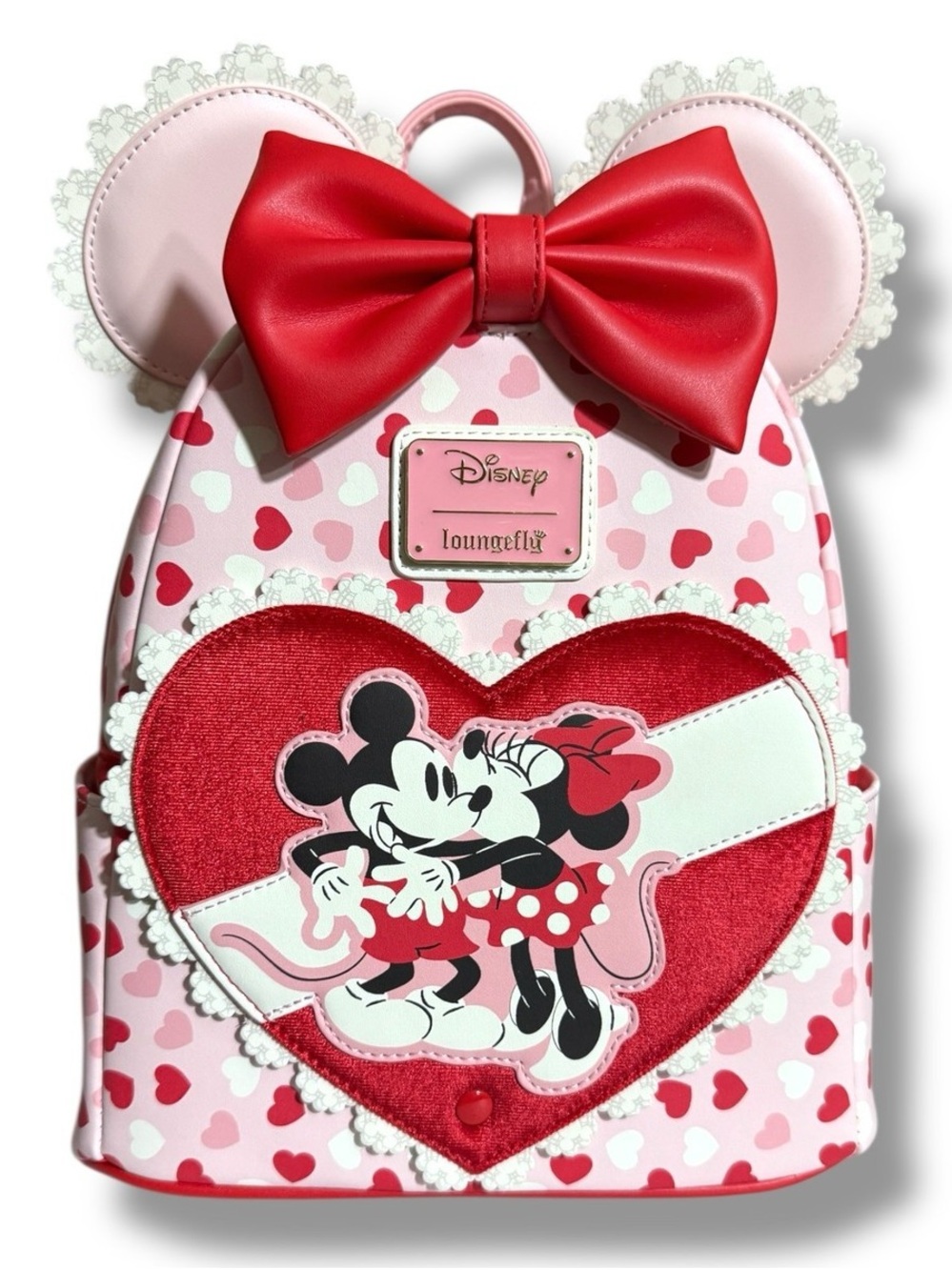 Loungefly Disney Mickey & Minnie Valentine's Day Ears Chocolate Scented Backpack